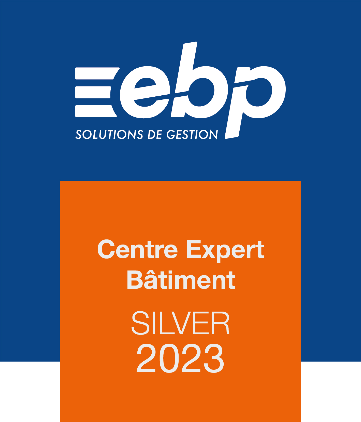 Centre de compétence Expert Bâtiment Silver 2023 - Logiciel EBP, ACE distributeur revendeur certifié centre expert Gold 974 