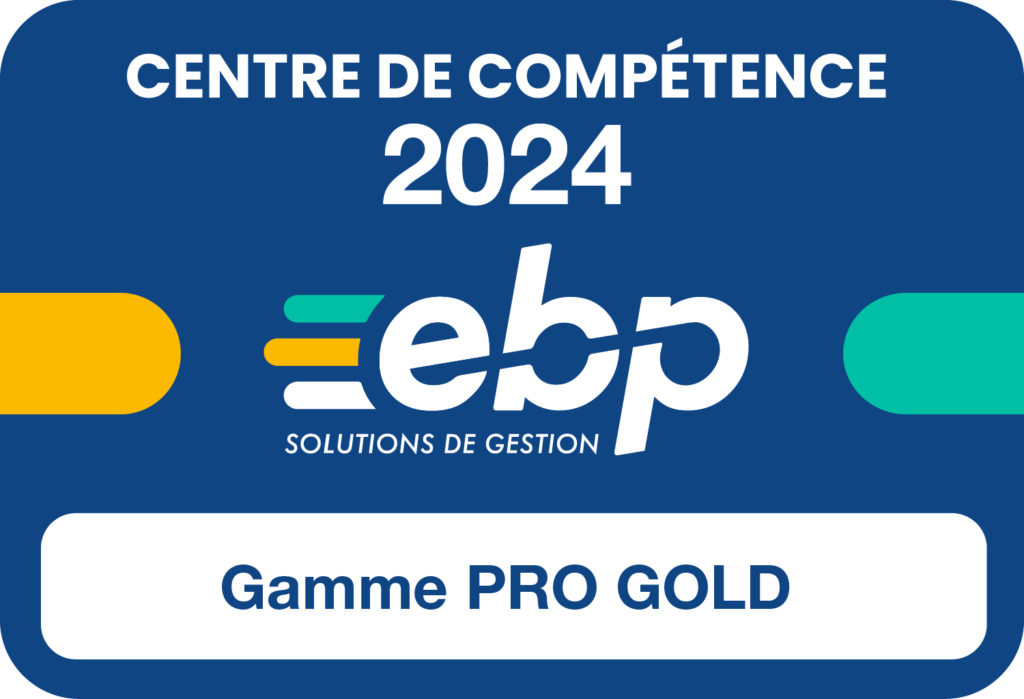 Centre de Compétences Gamme Pro GOLD 2024 - Logiciel EBP, ACE distributeur revendeur certifié centre expert Gold 974